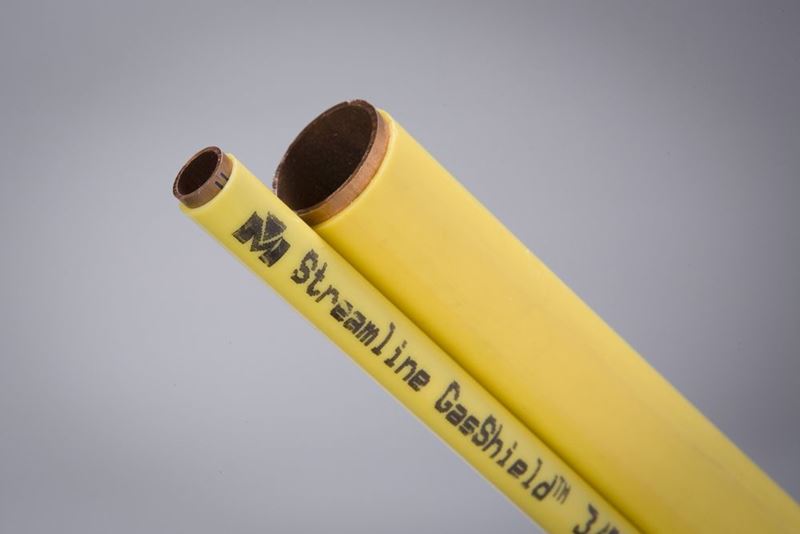 Gas Line Corrosion Protection Plastic x 50 ft Coated Copper Pipe Coil 1/2 in 
