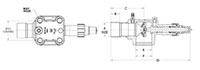 Brass Compressor Valves - Four-Bolt Mounting, Access Port - Dimensions