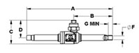 CYCLEMASTER® Ball Valves - Solder - Dimensions