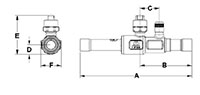 Multi Split Ball Valves - Unibody ODS x ODS - Dimensions (2)