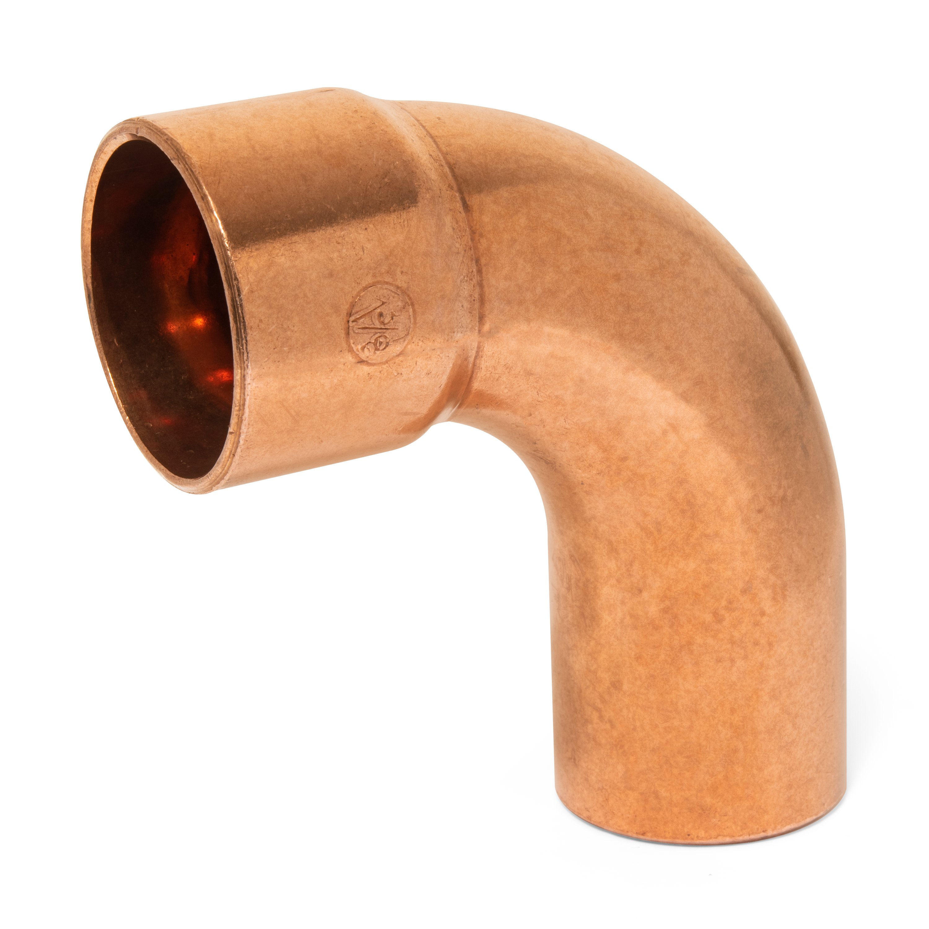 3/4\"ID  7/8\"OD REFRIG  Copper Long Radius Street 90 Degree Elbow Copper X Fitting 5374