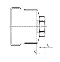 10 -CP Female Reducing Adapter PxFPT Lay_length