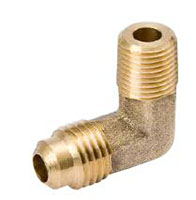 45° Flare Fittings - 90° Elbows - Half Union _ Flare to NPTFE