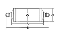 DRYMASTER® High Capacity Filter Driers - Liquid Line Flare - Dimensions