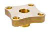 Forged Brass Solder Flanges And Gaskets - 4 Bolt, Flat Gasket Surface