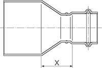 Fitting Reducer Large - Dimensions