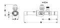Multi Split Ball Valves - Unibody ODS x ODS - Dimensions (2)